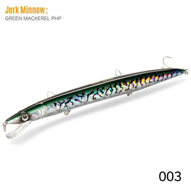 Hunthouse Minnow Fishing Lures Long Casting 143mm/14g 173mm/23g 208mm/33g Sandeel Jerkbait Seabass Bait 003