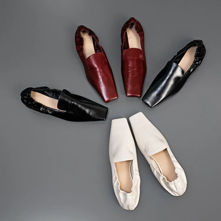 

New Style Western Style Nobility Elegant Fashion Models 2020 Spring New Style inside And Pure Leather BV Ultra-Soft Shoes Chunky