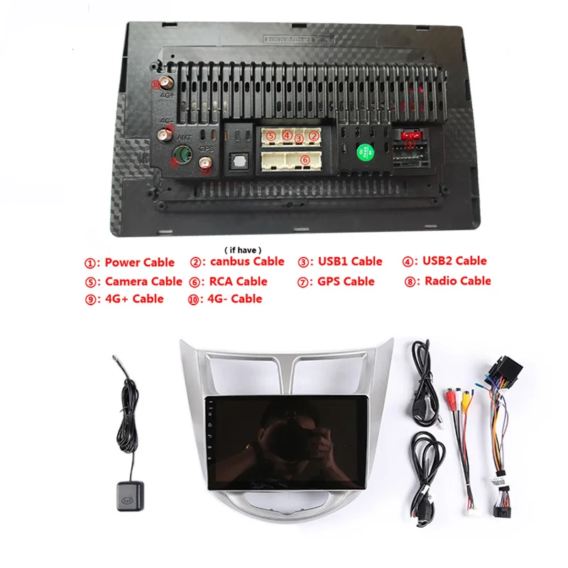 Clearance 10.1" 2G RAM 32G ROM Android Car DVD Video Player GPS For Hyundai Solaris accent Verna i25 audio car radio stereo navigation 22