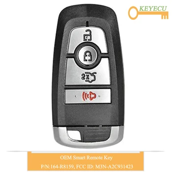 

KEYECU OEM Smart Remote Control Car Key for Ford for Mustang 2017 2018, Fob 4 Buttons - P/N: 164-R8159 FCC ID: M3N-A2C931423