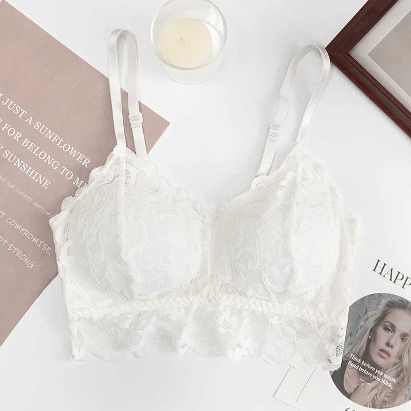 Women Lingerie Bra 3D Sexy Seamless Sport Bra U Type Backless Strapless Top Push Up Bralette Brassiere lace styles