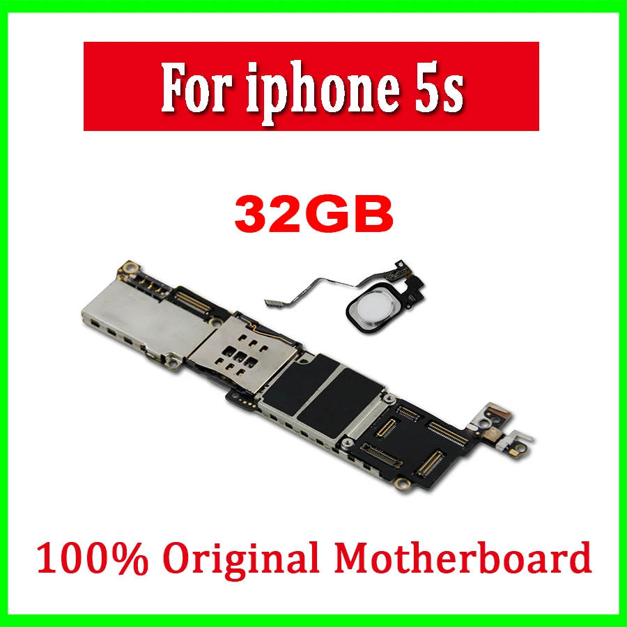 Оригинальная разблокированная материнская плата 16 ГБ 32 64 для iphone 5S с сенсорным