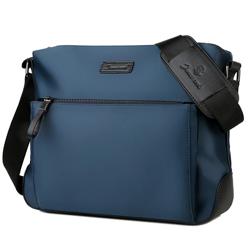 BelaBolso, Большая вместительная сумка-мессенджер, мужская сумка, Оксфорд, сумка на плечо, классическая сумка через плечо для мужчин, деловая сумка, мужская повседневная HMB672 - Цвет: Небесно-голубой