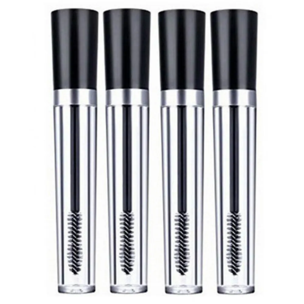 

4 Pieces 7.5ml Empty Mascara Tubes Eyelash Vials Plastic Refillable Bottle DIY Cosmetics Castor Oil Container
