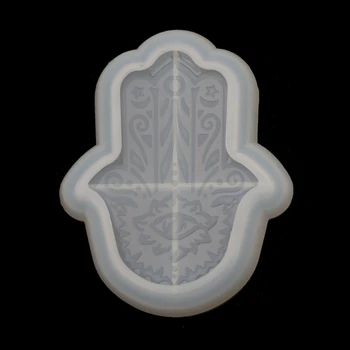 

Hamsa Hand Tray Resin Mold Palm Amulet Epoxy Resin Mold Hamsa Hand Shape Holder Jewelry Plate Dish Resin Casting Molds