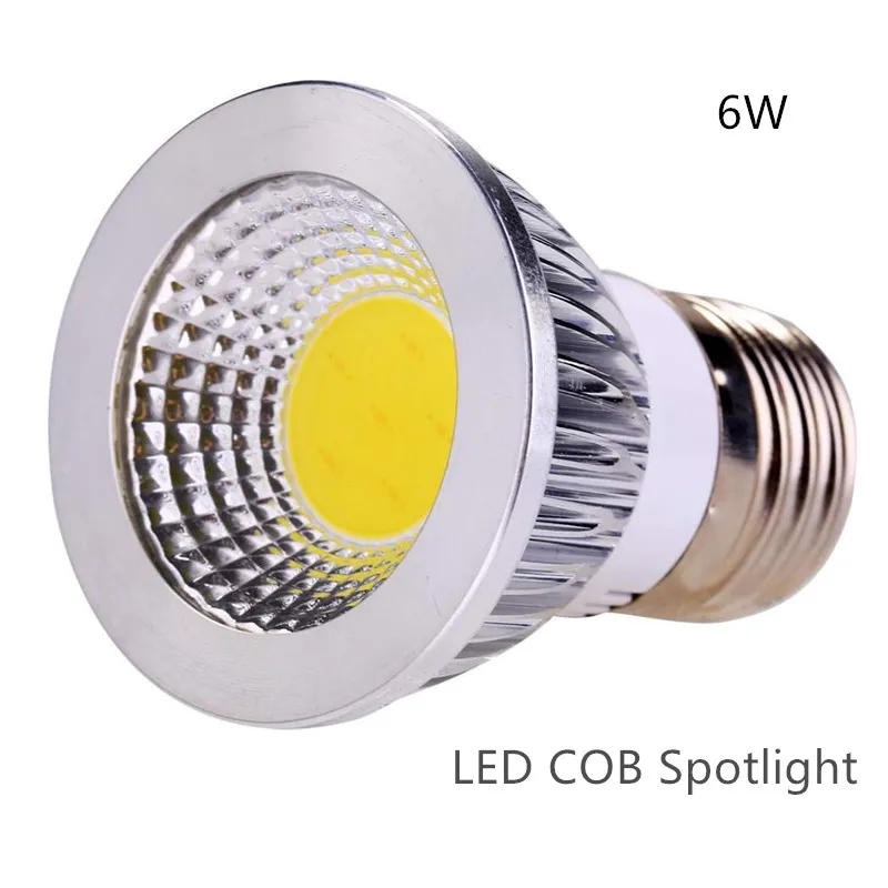 LED COB E27 E14 디밍 가능 스포트라이트 램프 전구, 웜, 쿨, 퓨어 화이트 LED 조명, 6W, 9W, 12W, 110V, 220V, 1 개, 신제품