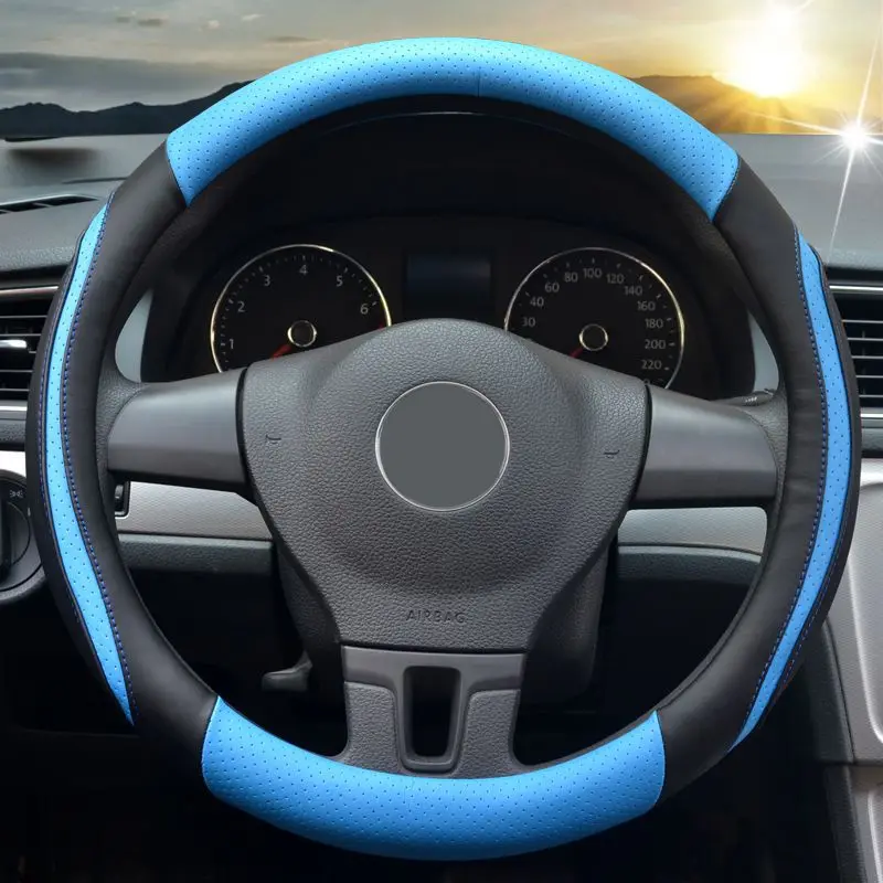 1PCS Car Steering Wheel Cover Punching And Ventilation Four Seasons Universal Car Accessories