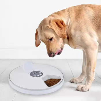 

Automatic Pet Timing Feeder 6 Meals 6 Grids Cat Dog Electric Food Dispenser Smart Pet Feeding Bowl Pet Product