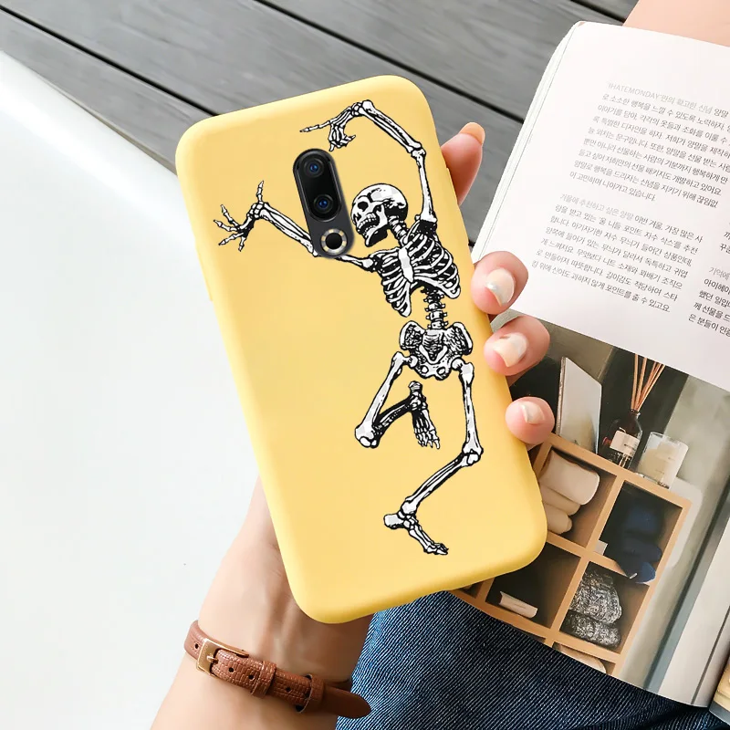 meizu back cover For Meizu 16 16t 16s 16x 16xs Plus Case Cartoon Painted Flower Pattern Shell Silicone Protection Phone Cover meizu phone case with stones Cases For Meizu