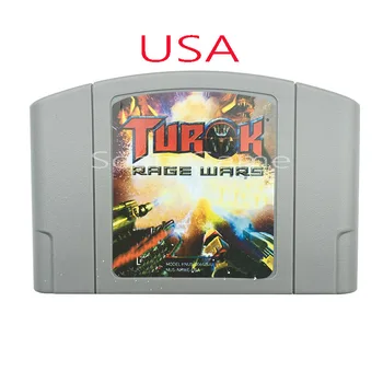 

High USA NTSC Quality Customer Cartridge Turok Rage Wars Card for 64 Bit Video Game Console
