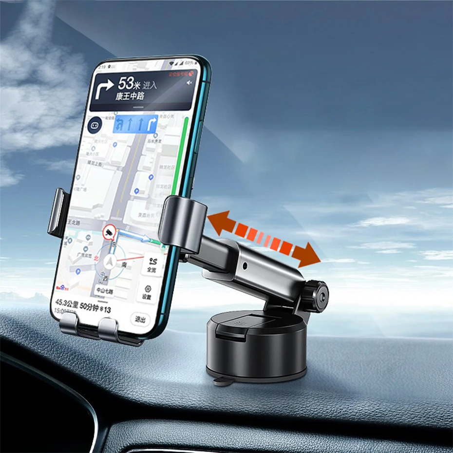 Baseus Hút Xe Giữ Điện Thoại Cho iPhone Xiaomi Ly Hút Mạnh Xe Gắn Giá Đỡ 360 Điều Chỉnh Trọng Lực Trên Xe Ô Tô cell phone stand for desk