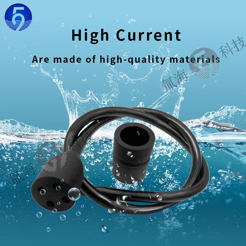 Underwater Waterproof Male and Female to Plug-In Cable Watertight Plug through the Cabin Body Sealed Ethernet Connector Connecto new waterproof pointer metal detector underwater 15m pulse pinpointer fully sealed dive gold metal detecting q05