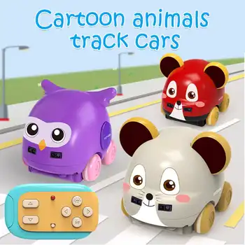 

RC Robot Cartoon Animal Toys Wireless Pet Light Rechargeable Remote Control Electronic Animal Car Intelligent Robot Kids Toys