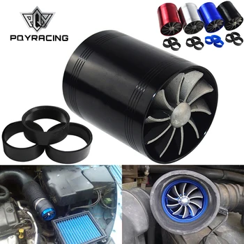 

PQY - Double Turbine Turbo Charger Air Intake Gas Fuel Saver Fan Car Supercharger PQY-FSD11