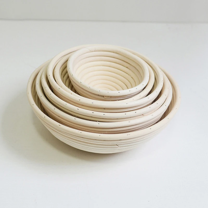 Dough Rattan Basket Dough Round Oval Bread Basket Proofing Proving Fermentation Baskets bakery tools baking tools for cakes