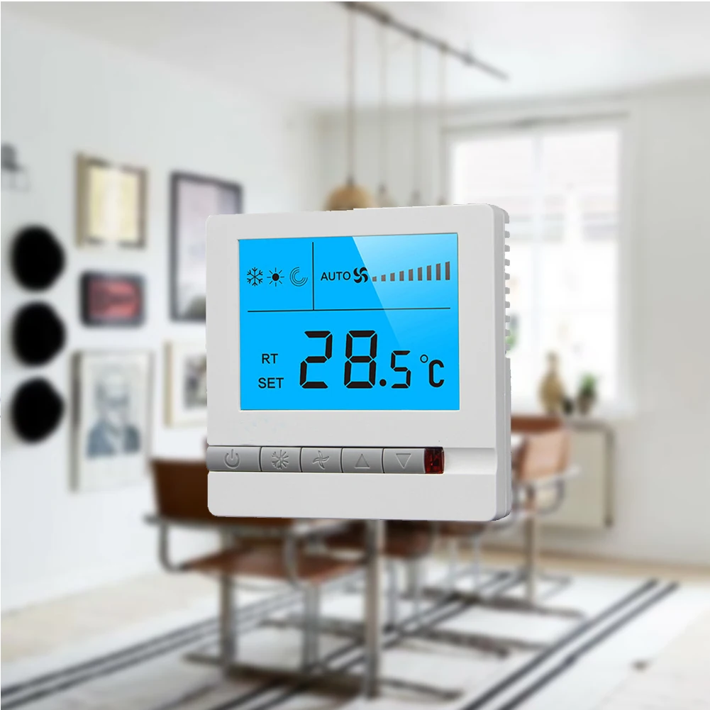 

Floor Heating Programmable Tools ABS Central Air Conditioning Household LCD Display Safe Embedded Panel Thermostat Room Digital