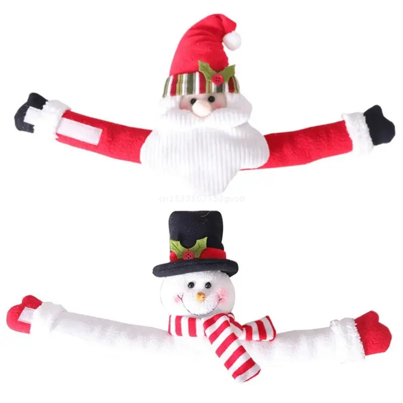 Christmas Curtain Buckle Santa Claus Snowman Curtain Tieback Holder Hold Back Fastener for Xmas Holiday Window Decor
