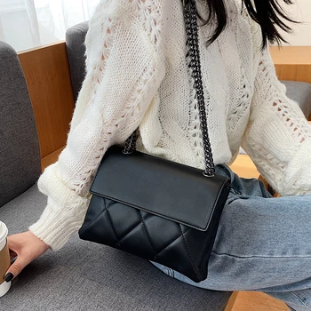 

Simple Versatile Bag Women's Bag 2020 Popular New Fashionable Rhombus Chain Bag Versatile Ins Crossbody Bag