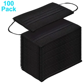

100pc Disposable Mouth Muffle 4-ply Anti-dust Face Cover With Elastic Earloop Kids Masque De Protection Face Cover For Kids