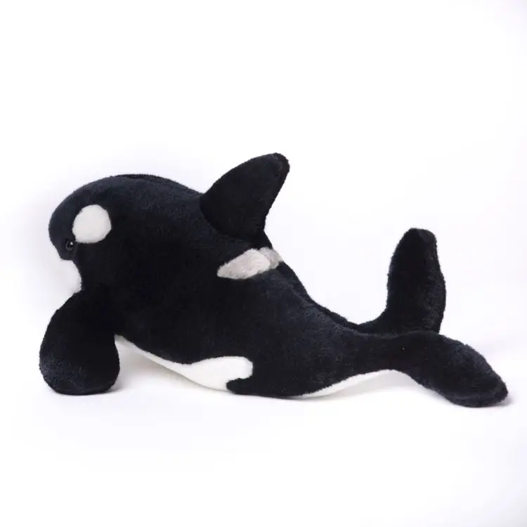 12 "реалистичные очень мягкие плюшевые игрушки Orca убийца китов животных для