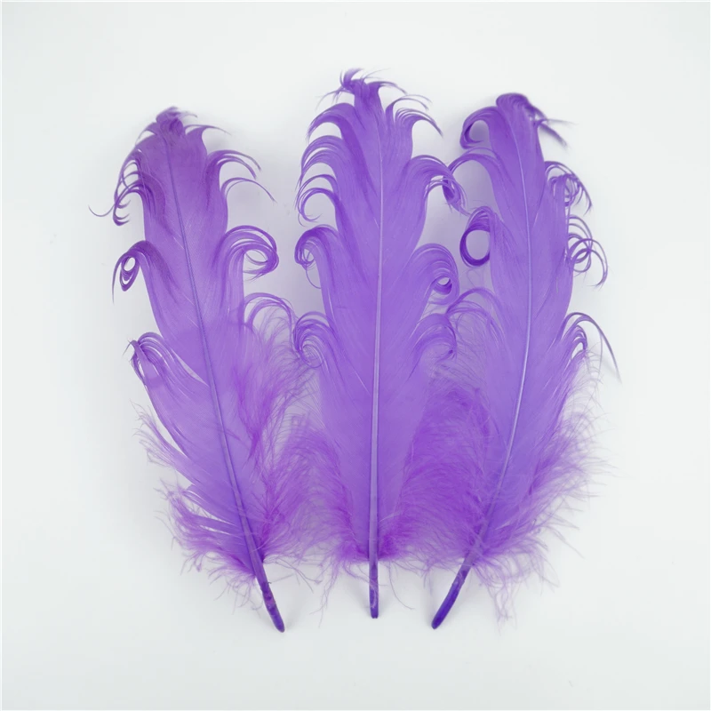 Goose feathers 20Pcs spiral 12-18cm for wedding party decoration DIY