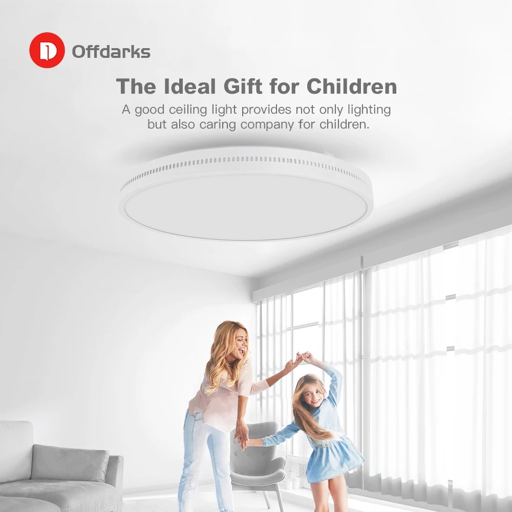  OFFDARKS Smart LED Ceiling Lamp 36W / 48W RGB Dimming APP Control Surface Mount Ceiling Light Bluet - 4000231661860