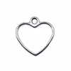 WYSIWYG 50pcs 14x13mm Antique Silver Color Hollow Heart Charms Pendant For Jewelry Making DIY Jewelry Findings ► Photo 2/2