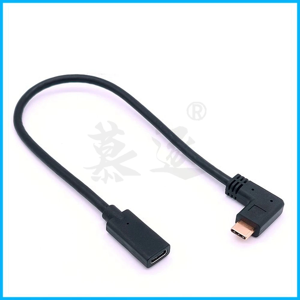 0 25 метров Реверсивный дизайн Type C USB 3 1 90 градусов штырь гнездо удлинитель кабеля