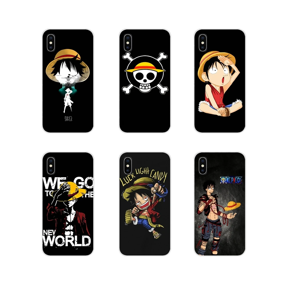Mobile Phone Case For Samsung A10 A30 A40 A50 A60 A70 M30 Galaxy Note 2 3 4 5 8 9 10 PLUS Japanese anime collage one piece luffy | Мобильные