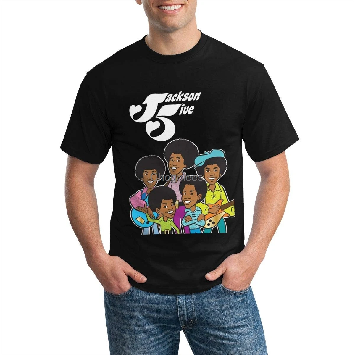 Мужская футболка с круглым вырезом The Jackson 5 | одежда