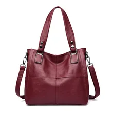 Женская Роскошная сумка Новая европейская американская Лоскутная простая сумка через плечо дизайнерская Большая вместительная сумка