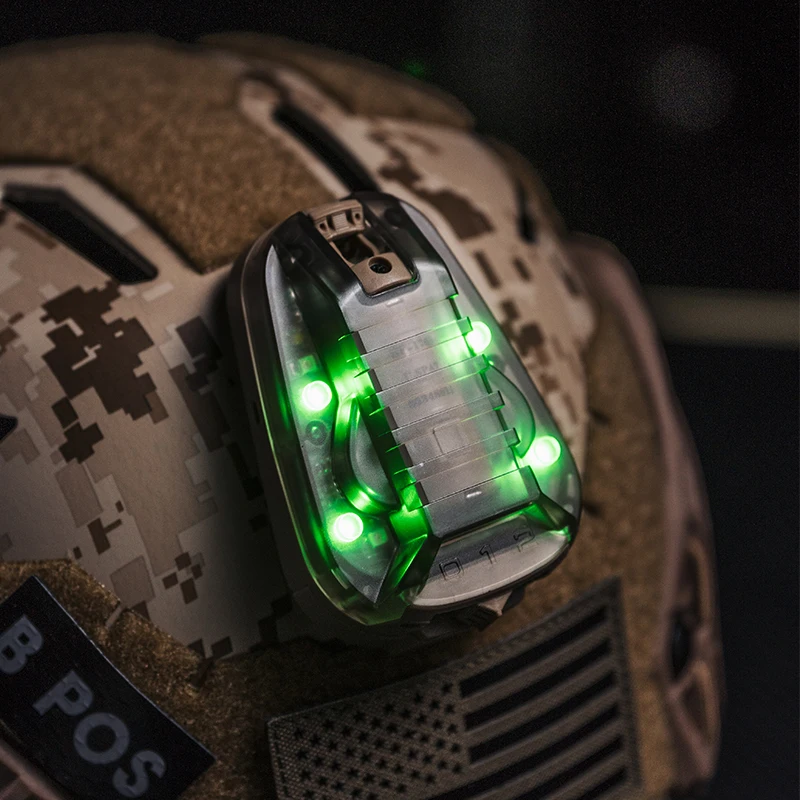 

helmet Light hel-star 6 GEN 3 Signal Green Red IR Strobe Lamp Waterproof softair Survival Helmet led light in weapon light
