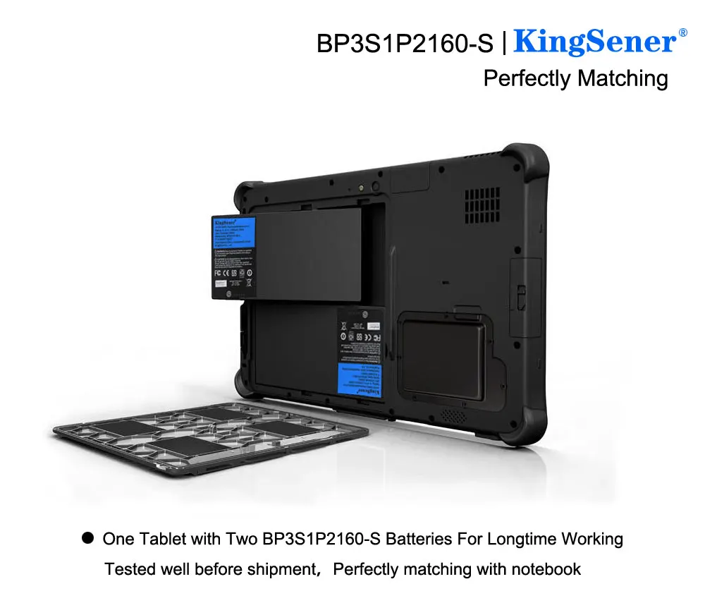 Kingsener-bateria do Portátil para Getac F110 Tablet Série G8m3x2 441857100001 p: 24285710000 11.4v 2160mah Bp3s1p2160 Bp3s1p2160-s - Imagem 6