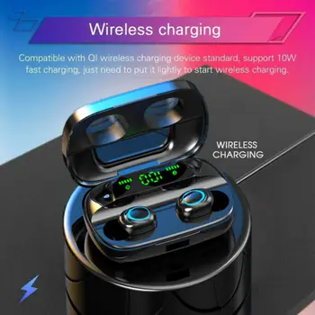 

hot TWS True Wireless Ultra Mini Bluetooth Earphone Sport Earbuds Twins Stereo Microphone Headset Earpiece for Smartphone