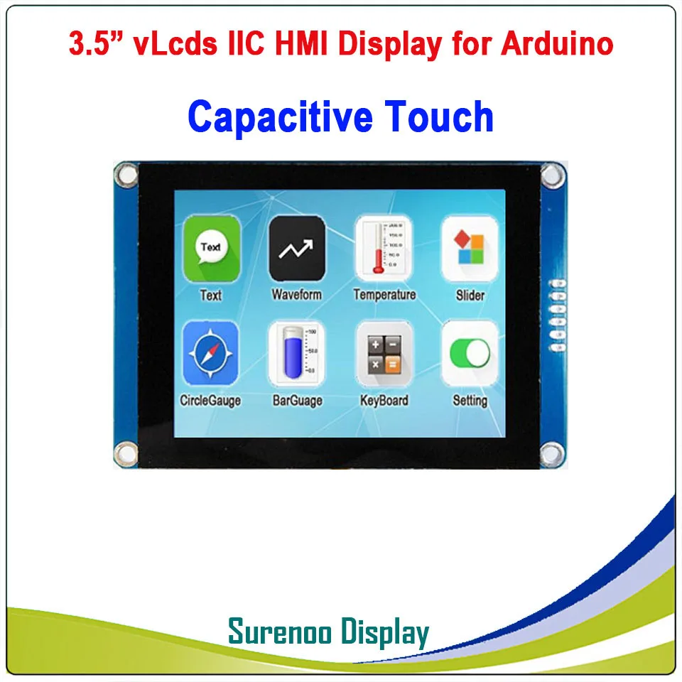 3," 480*320 серийный igc IIC v lcd s HMI умный TFT lcd модуль Дисплей резистивный емкостный сенсорный экран для Arduino - Цвет: Capacitive Touch