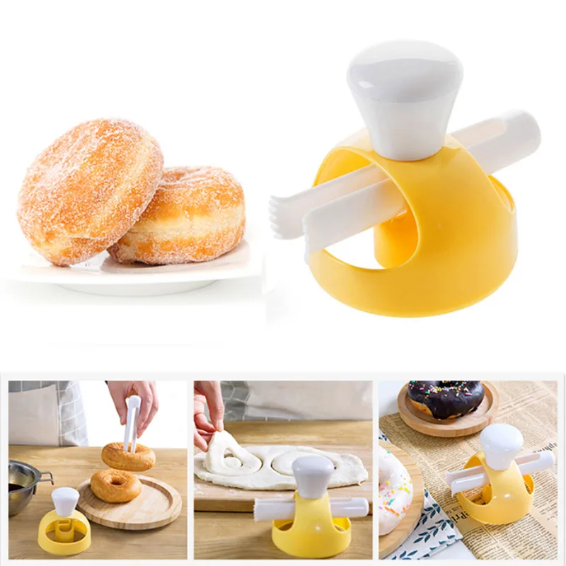 

Creative DIY Plastic Donut Mould Cake Bread Maker Decorating Tools Desserts Baking Supplies Tools Kitchen Gadgets large Size