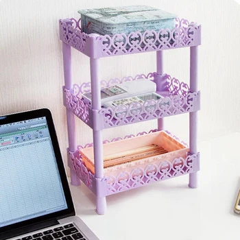 

3 Layer Kitchen Storage Rack Slim Slide Tower Movable Assemble Plastic Bathroom Organizer Shelf Gap Holder