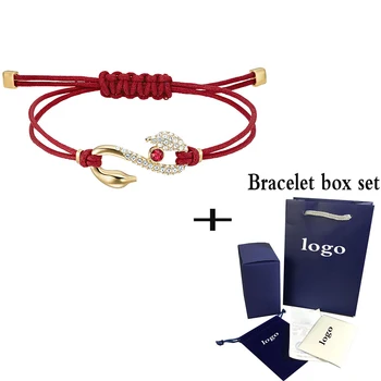 

Fashion New POWER COLLECTION HOOK Bracelet Simple S-shaped Hook Symbol Adjustable Red Rope Chain Simple Ladies Jewelry