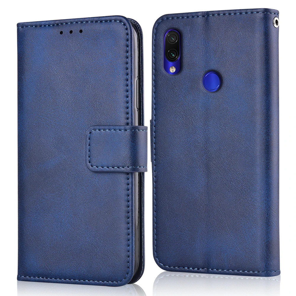 Luxury Flip Leather Case for Xiaomi Redmi Note 7 Pro Fundas Stand