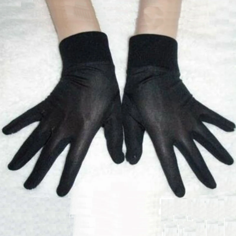 Thin Pure Silk Black Liner Inner Gloves Thermals Ski BikeMotorcycle Soft Sport 