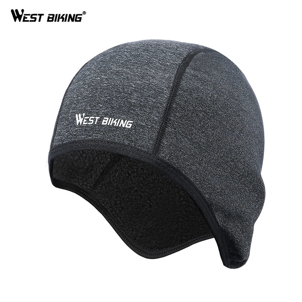 

WEST BIKING Bike Cycling Cap Winter Thermal Fleece Caps Man Woman Skiing Running Sport Head Hat Bike Bicycle MTB Cycling Cap