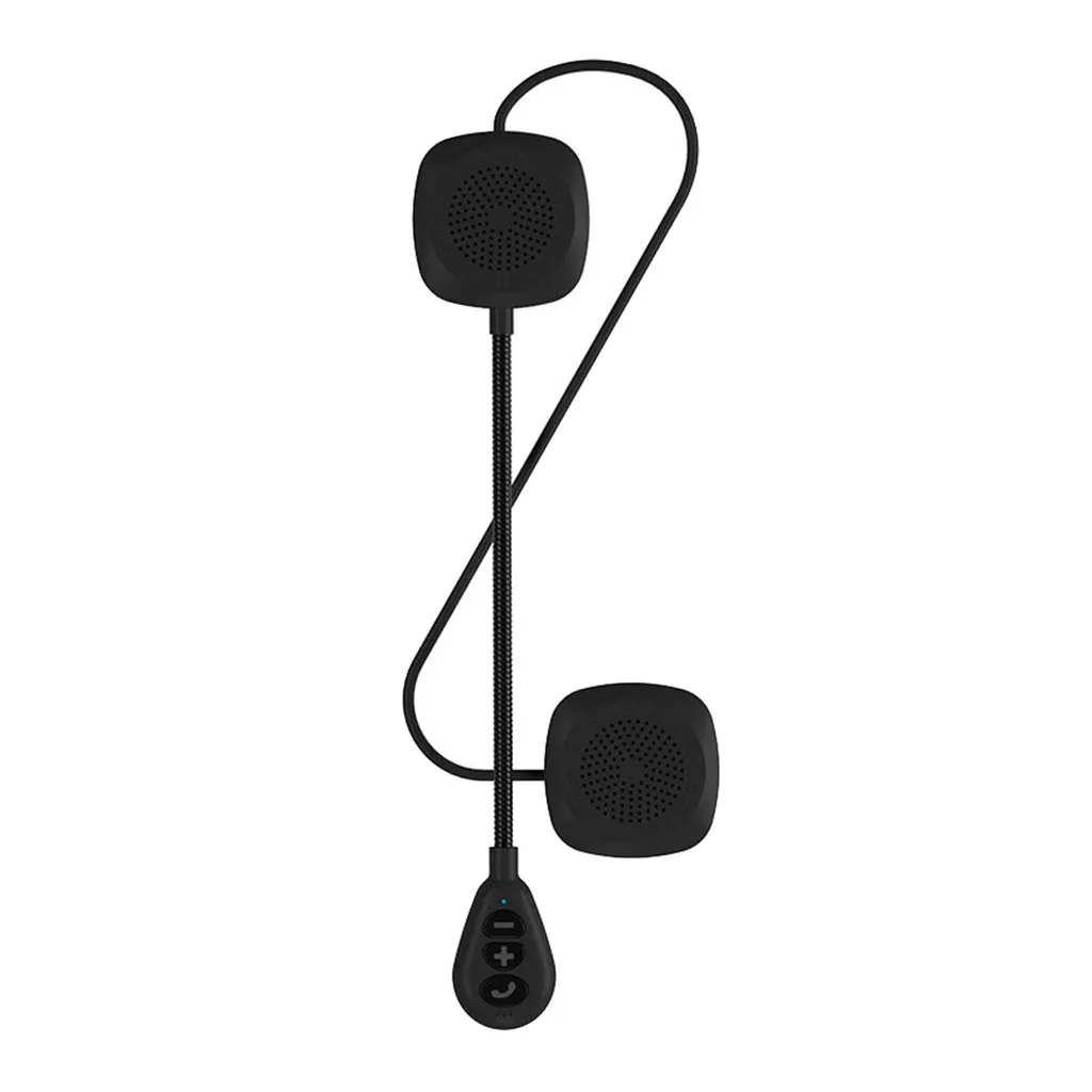 Мотоциклетный шлем беспроволочная гарнитура Bluetooth 5,0 с микрофоном губки, черный