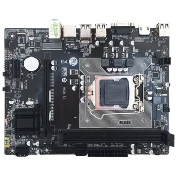 

H61 desktop computer motherboard 1155 pin CPU interface ddr3 all solid state Computer Motherboard 6 Channel