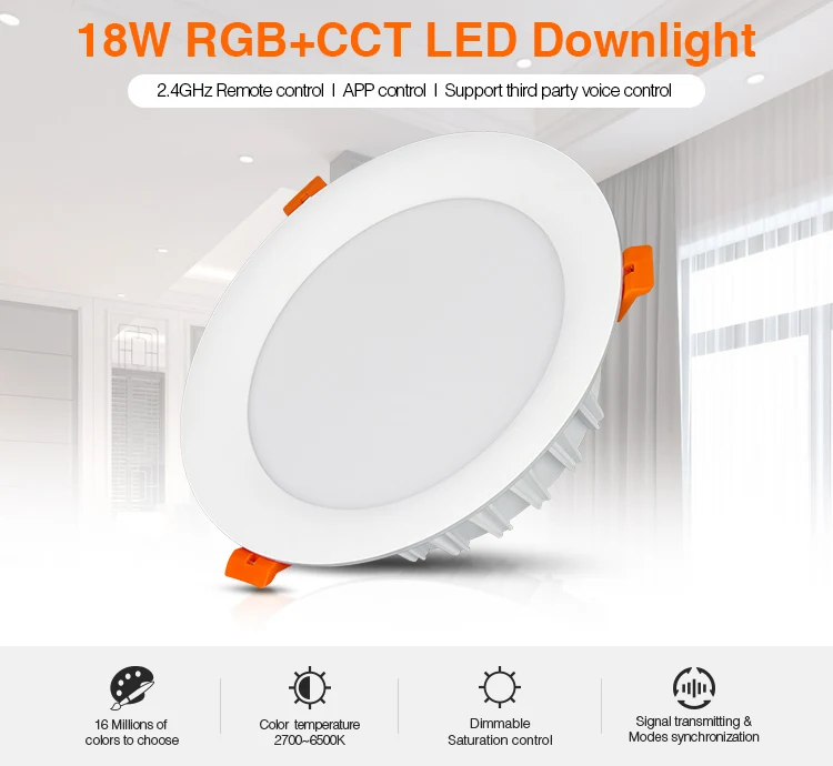 Miboxer FUT065 светодиодный панельные вниз светильник 18 Вт RGB + CCT AC 100V-240V крытый ing
