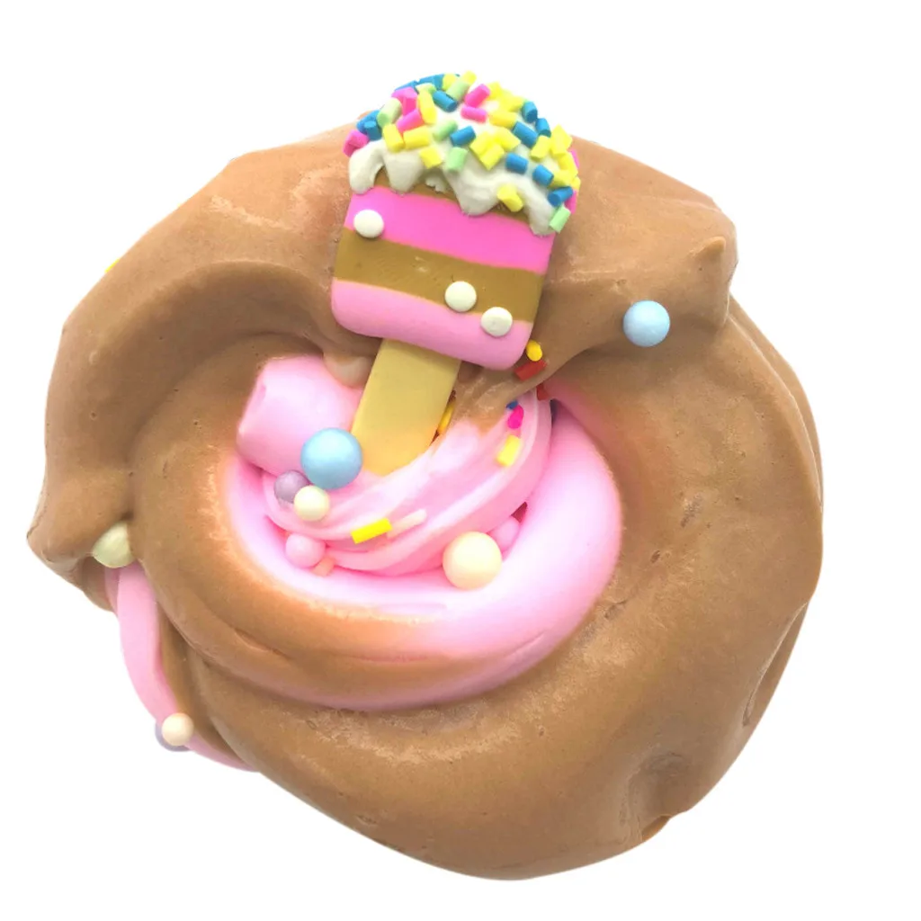 Simulation Ice Cream Mixed Color Slime Scented Stress Reliever Kids Clay Toys reduced pressure mud Children