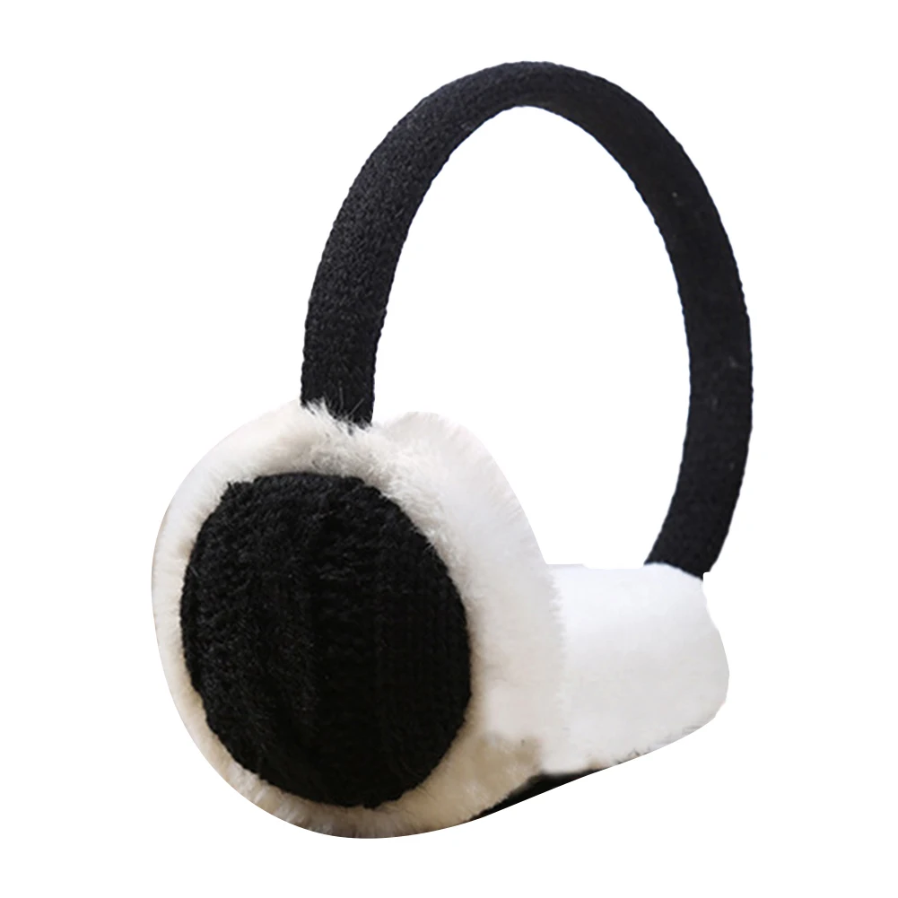 Fashion Earmuffs Women Winter Warm Plush Knitted Earmuff Ear Warmer Accessory Gift Girl Fur Winter Ear Warmer Earmuffs Headband