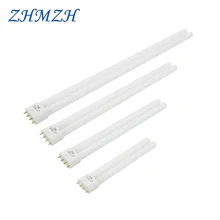 PL-L 2G11 база энергосберегающая трубка H, 18 Вт, 24 Вт, 36 Вт 40 Вт 55W люминесцентная лампа 4 Пина двухтрубный энергосберегающий светильник лампы белого и желтого цвета