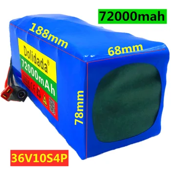 

2020 NEW 36V battery 10S4P 72Ah battery pack 500W high power battery 42V 72000mAh Ebike electric bike BMS