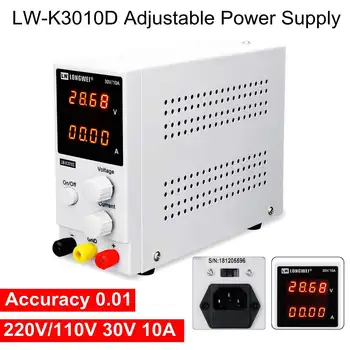 

30V 10A 110V/220V DC Power Supply Adjustable 4 Digit Display Mini Laboratory Power Supply Voltage Regulator K3010D