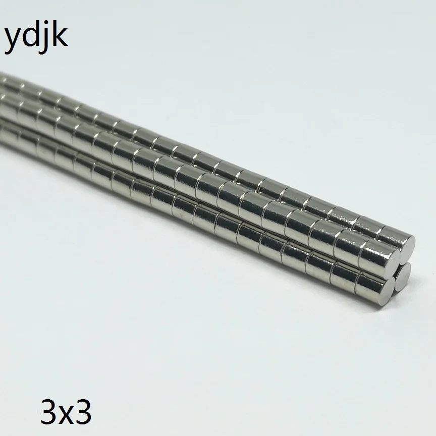 10 20 50 100 500 шт./лот дисковый магнит 3*3 N35 NdFeB 3x3 магниты 3 x 3|Магнитные материалы| |